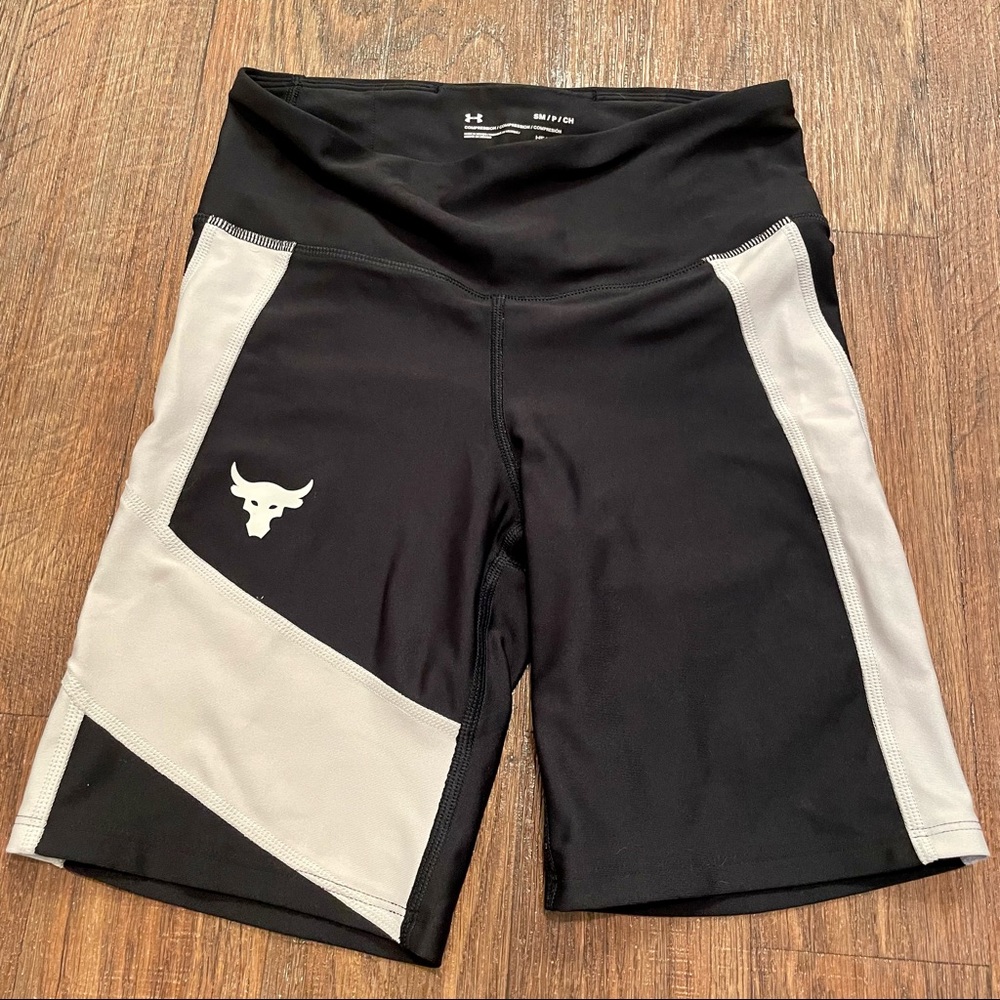 Womens Under Armour Size S Project Rock Biker Shorts